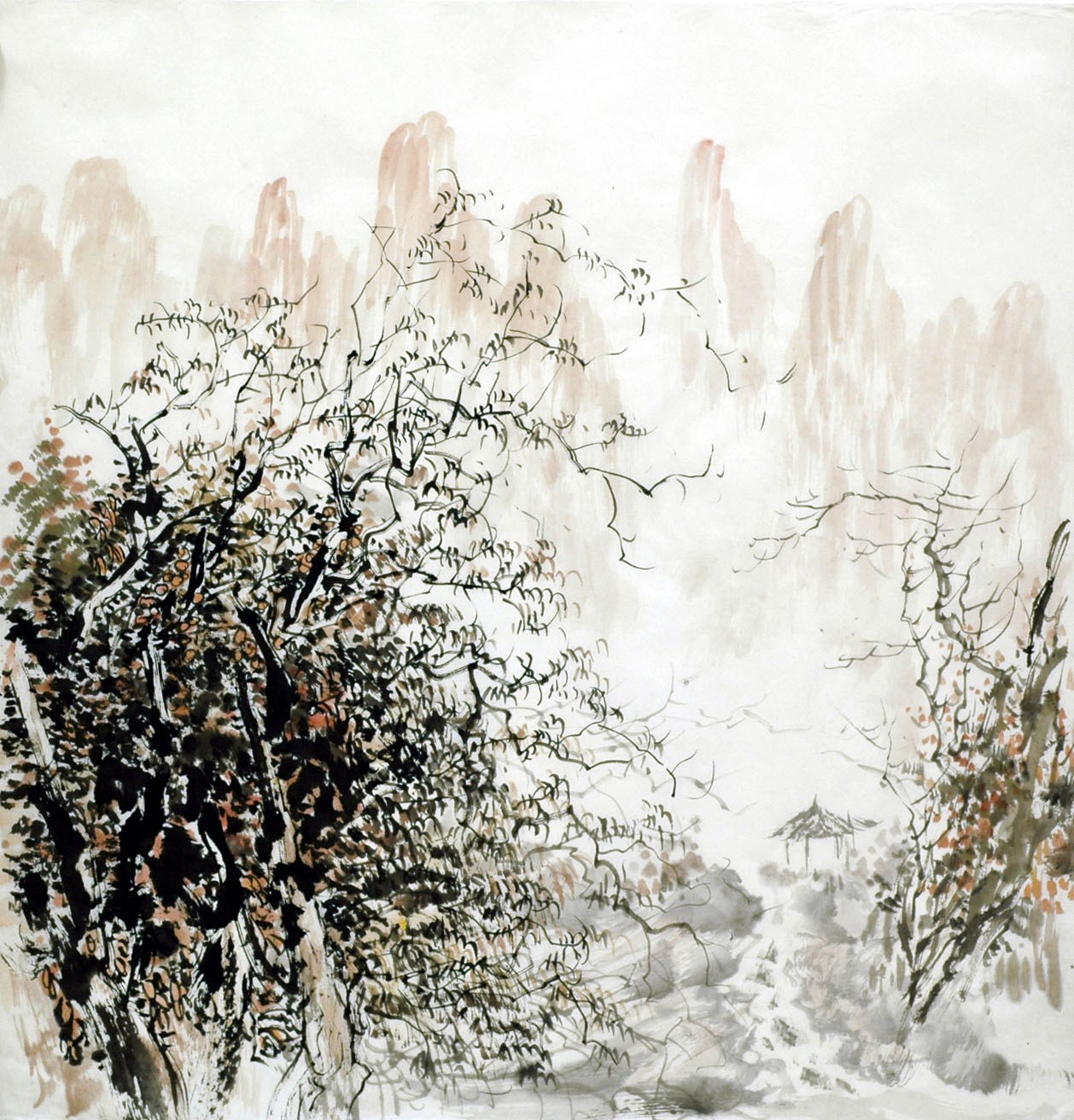 Chinese Landscape Painting - CNAG015294