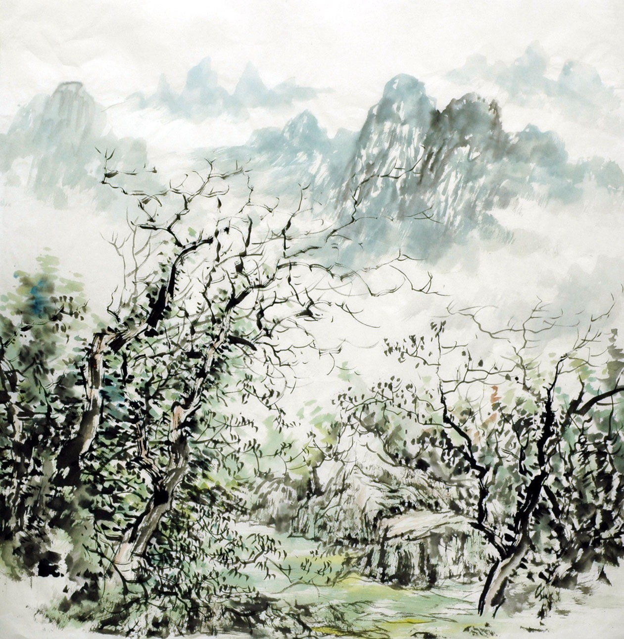 Chinese Landscape Painting - CNAG015295