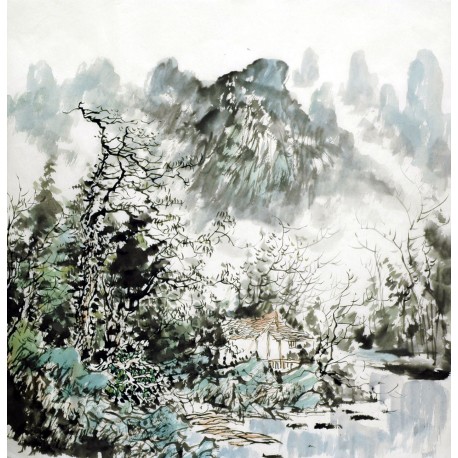 Chinese Landscape Painting - CNAG015297