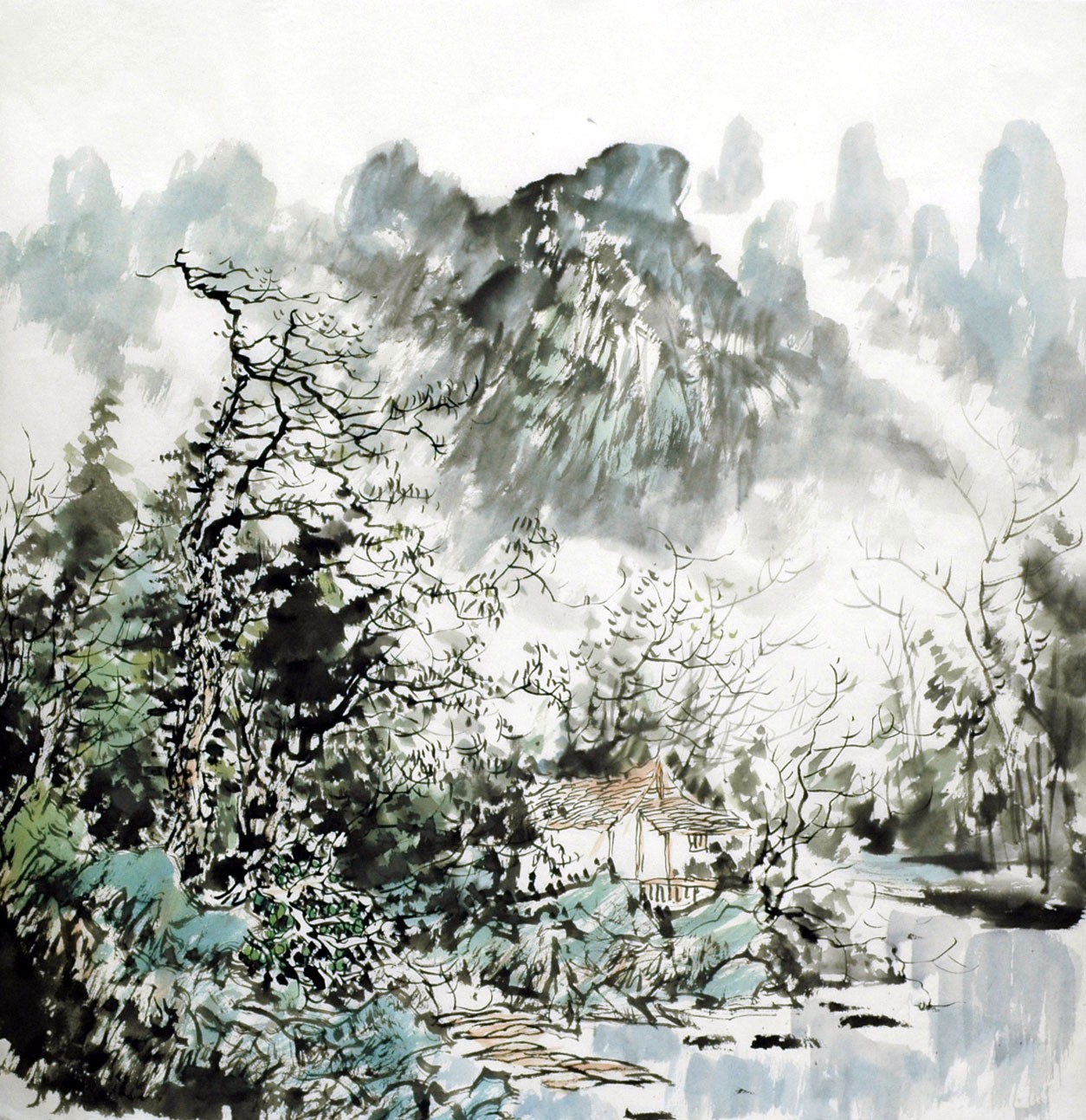 Chinese Landscape Painting - CNAG015297