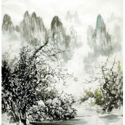 Chinese Landscape Painting - CNAG015298