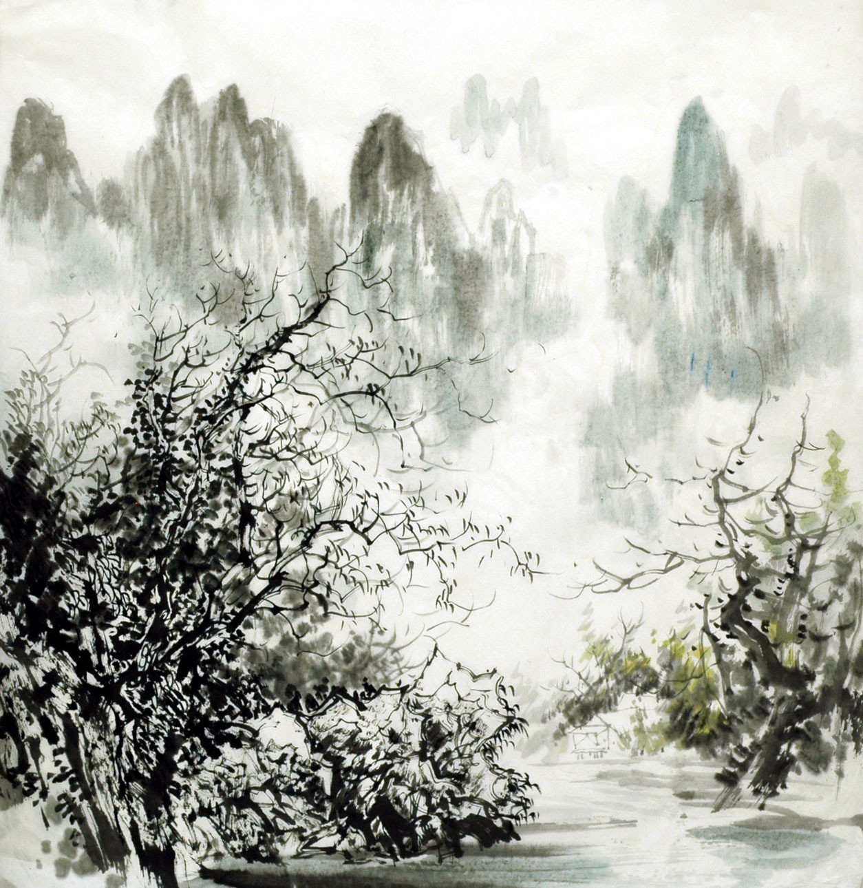 Chinese Landscape Painting - CNAG015298