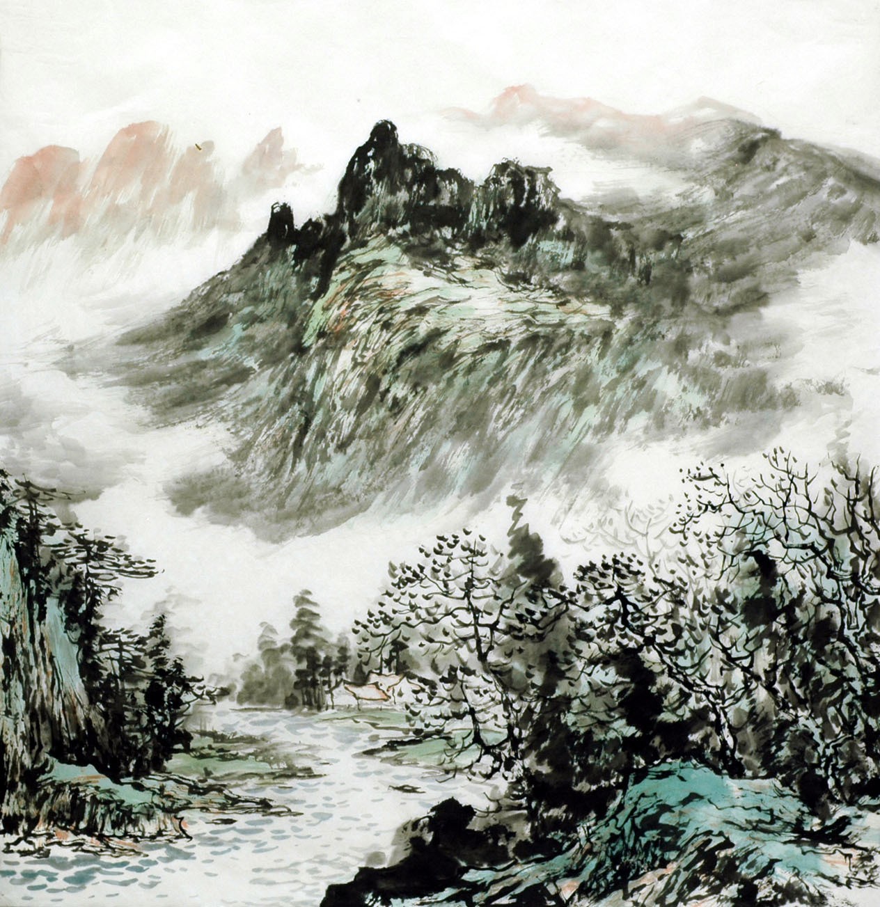 Chinese Landscape Painting - CNAG015308