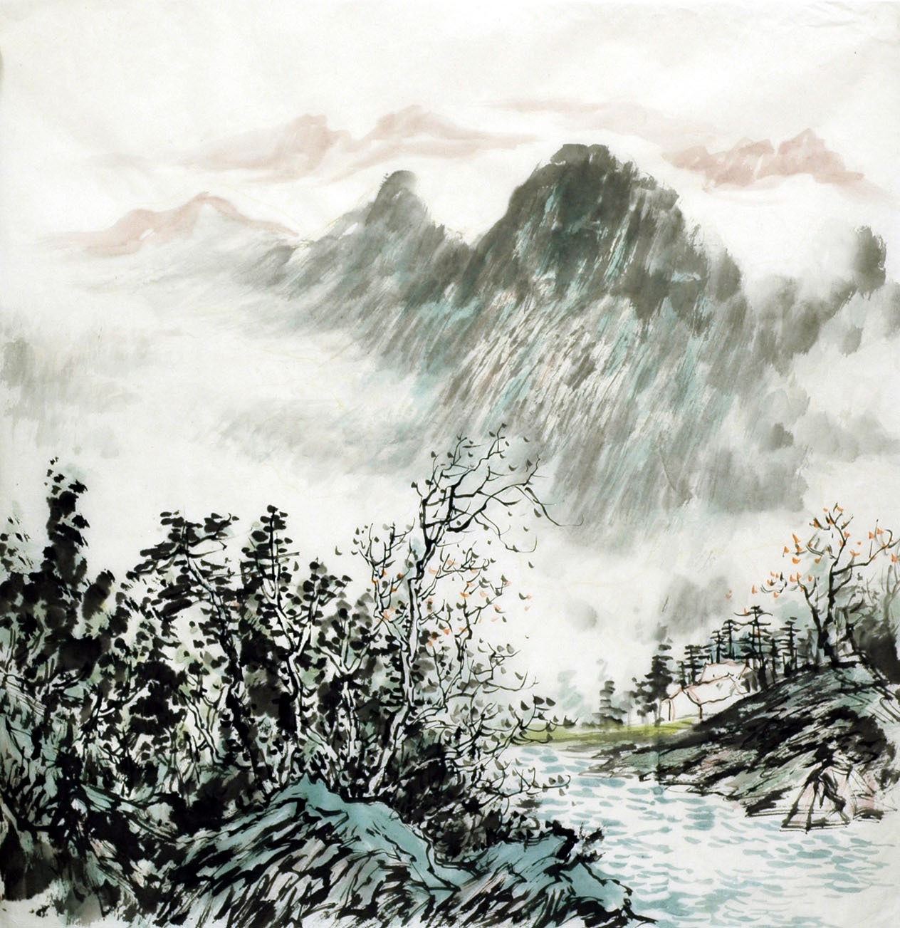 Chinese Landscape Painting - CNAG015310