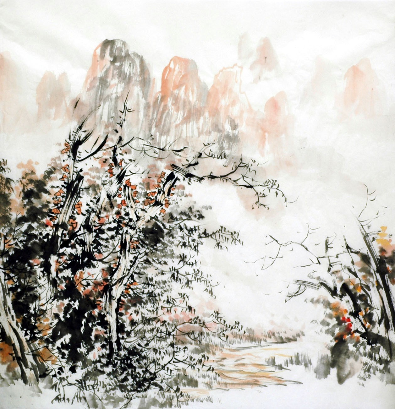 Chinese Landscape Painting - CNAG015313