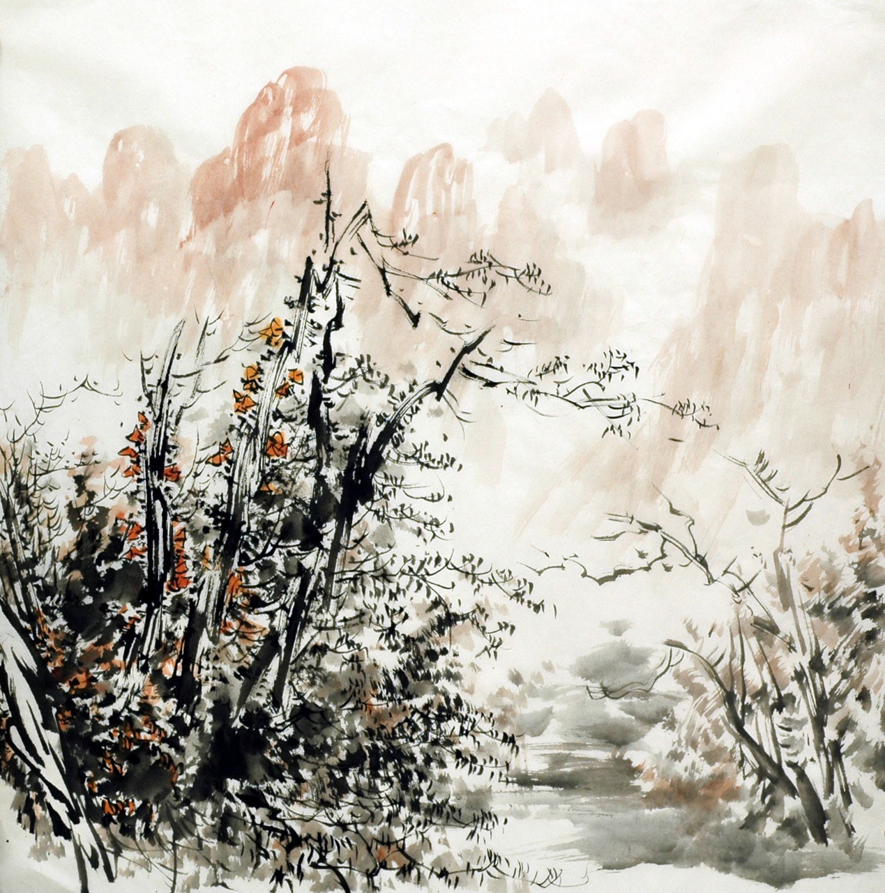 Chinese Landscape Painting - CNAG015314