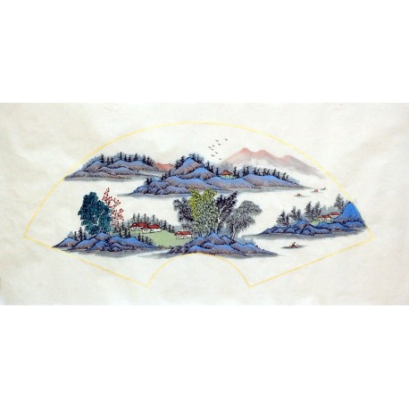 Chinese Landscape Painting - CNAG015341