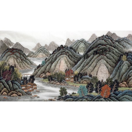 Chinese Landscape Painting - CNAG015393