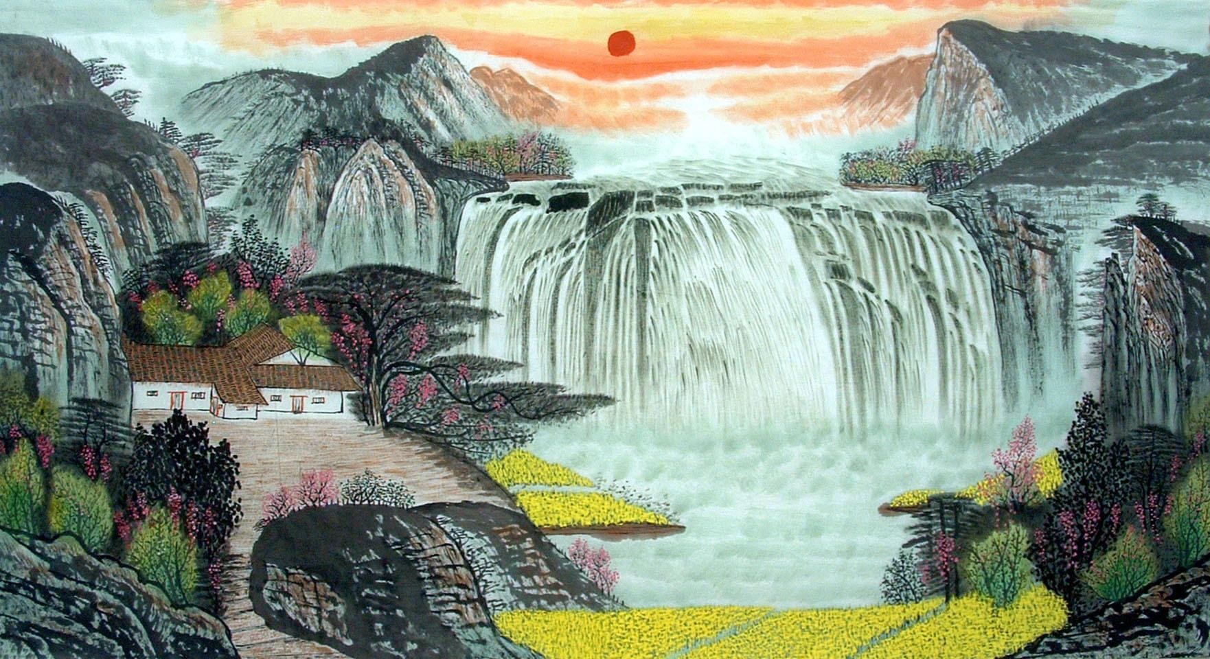 Chinese Landscape Painting - CNAG015397