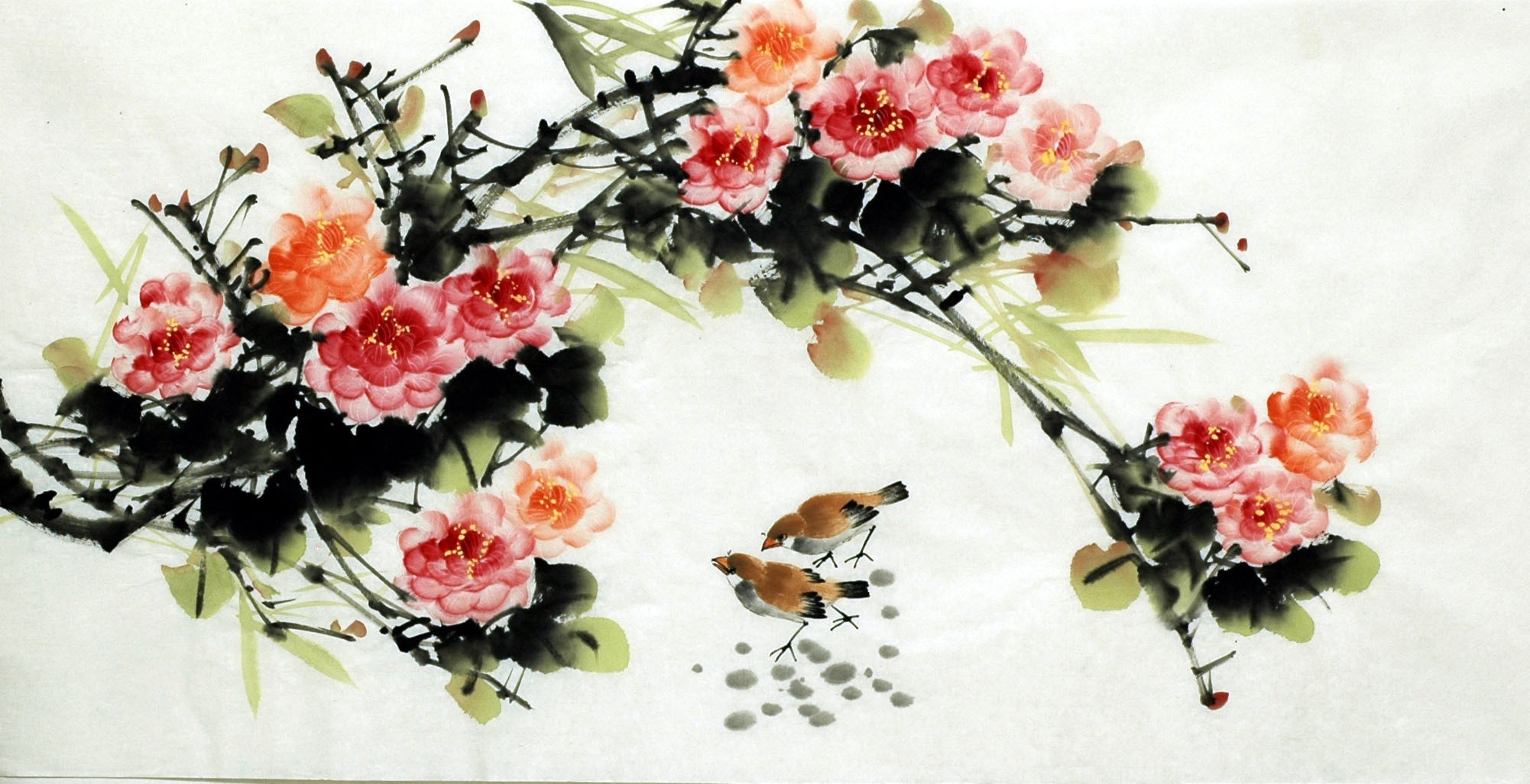 Chinese Flowers&Trees Painting - CNAG007012