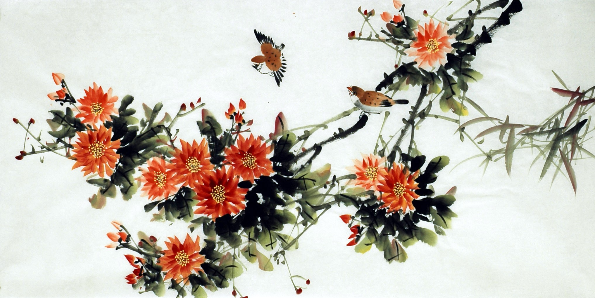 Chinese Flowers&Trees Painting - CNAG007017