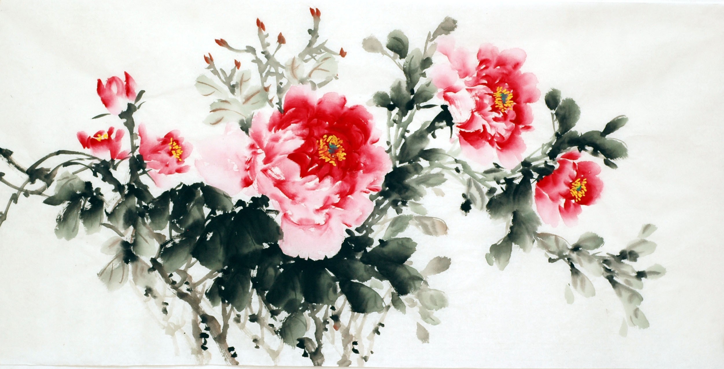 Chinese Peony Painting - CNAG007038