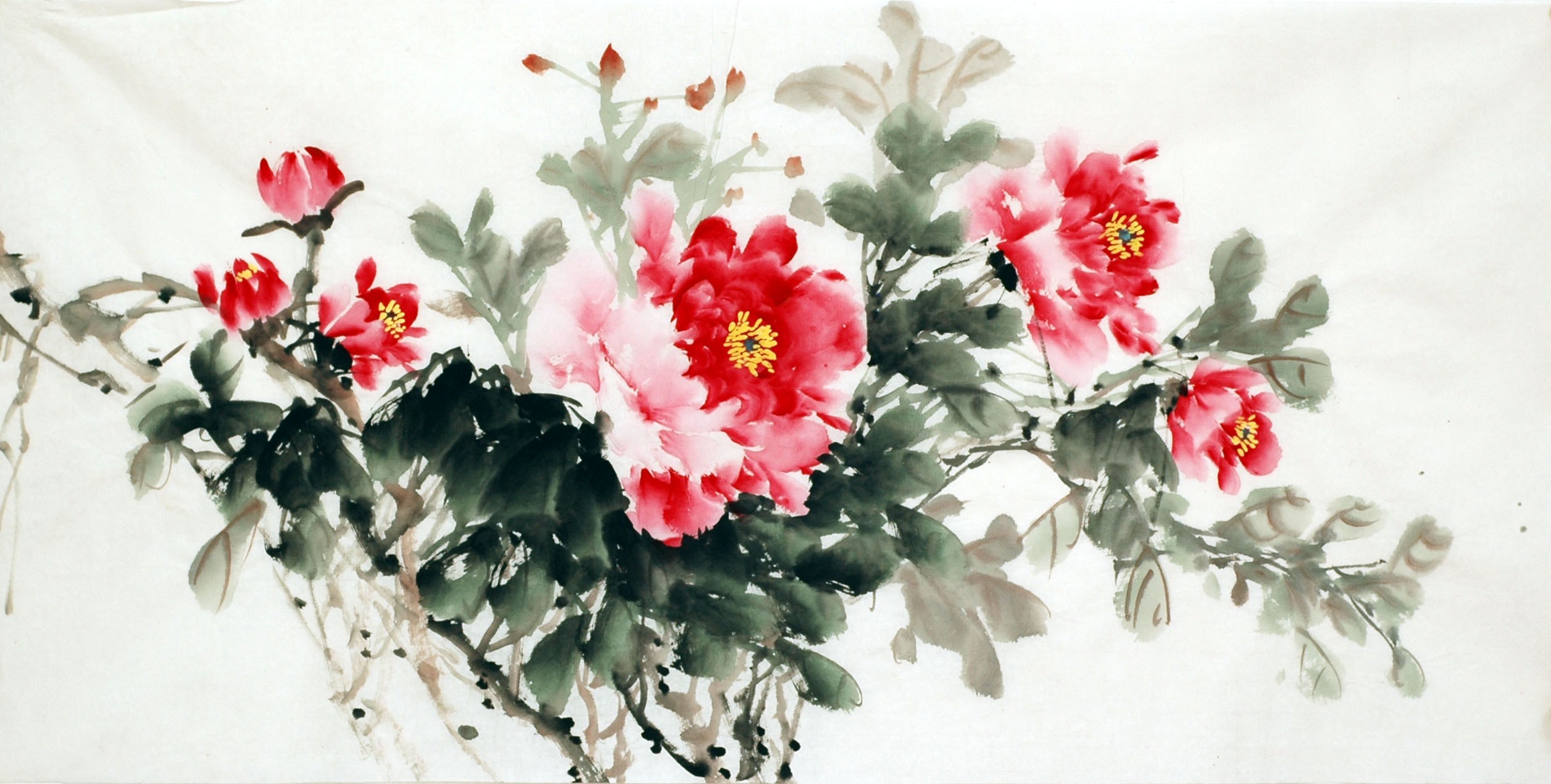 Chinese Peony Painting - CNAG007039