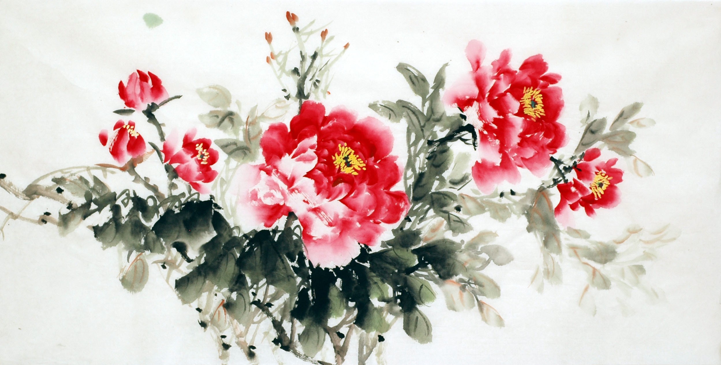Chinese Peony Painting - CNAG007043