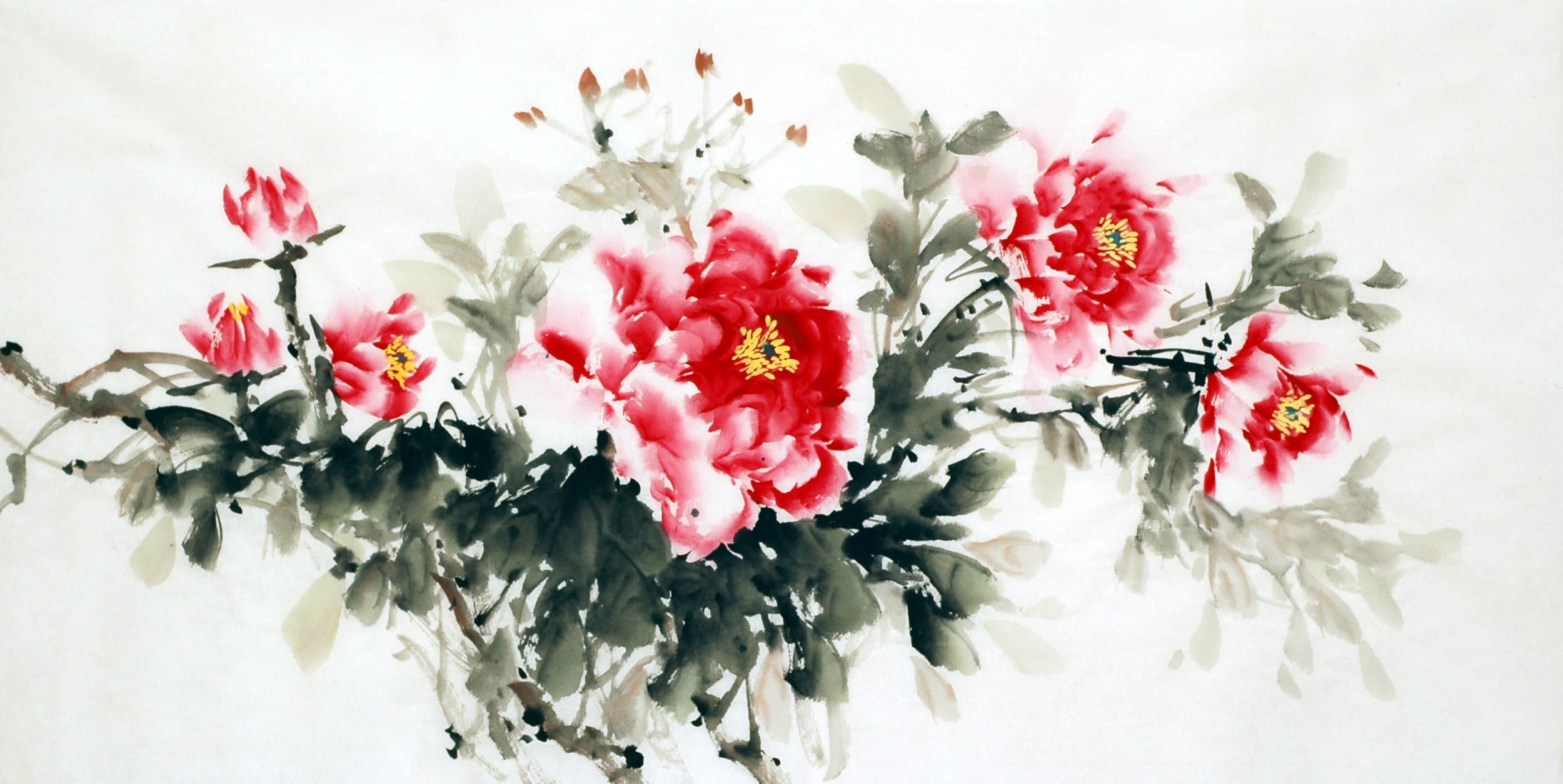 Chinese Peony Painting - CNAG007044