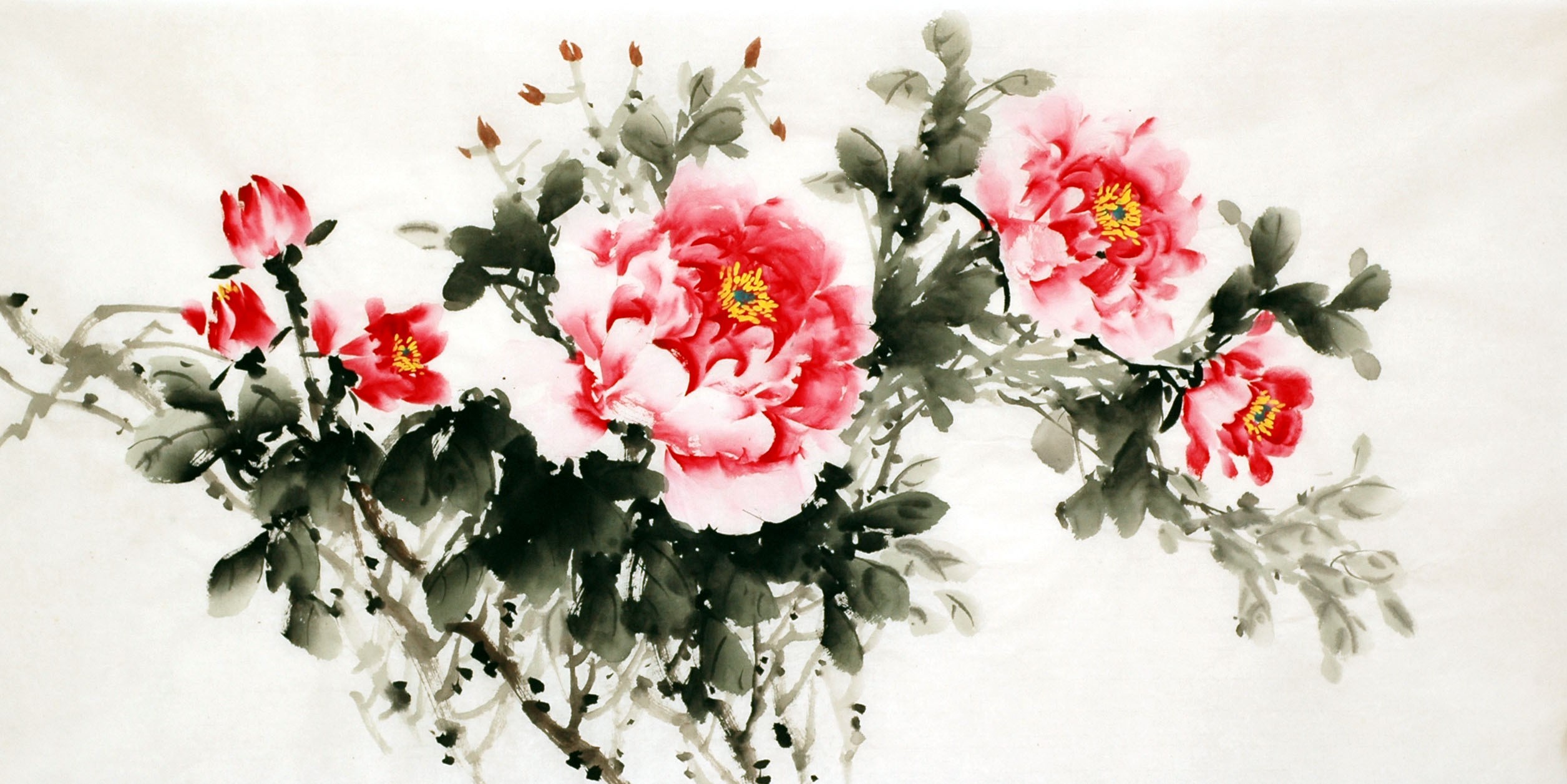 Chinese Peony Painting - CNAG007051