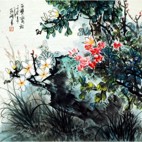 Chinese Flowers&Trees Painting - CNAG007059