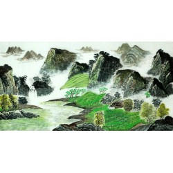 Chinese Landscape Painting - CNAG007066