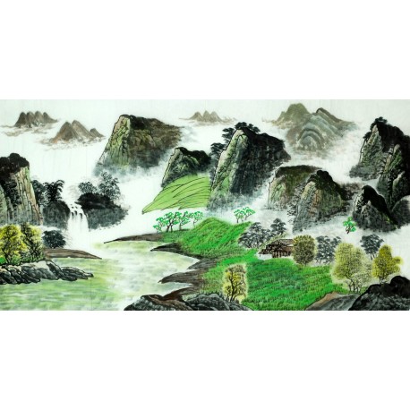 Chinese Landscape Painting - CNAG007066