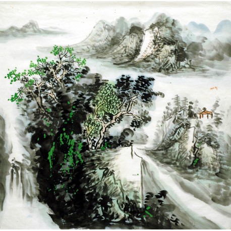 Chinese Landscape Painting - CNAG007078