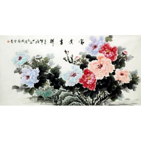 Chinese Peony Painting - CNAG007080