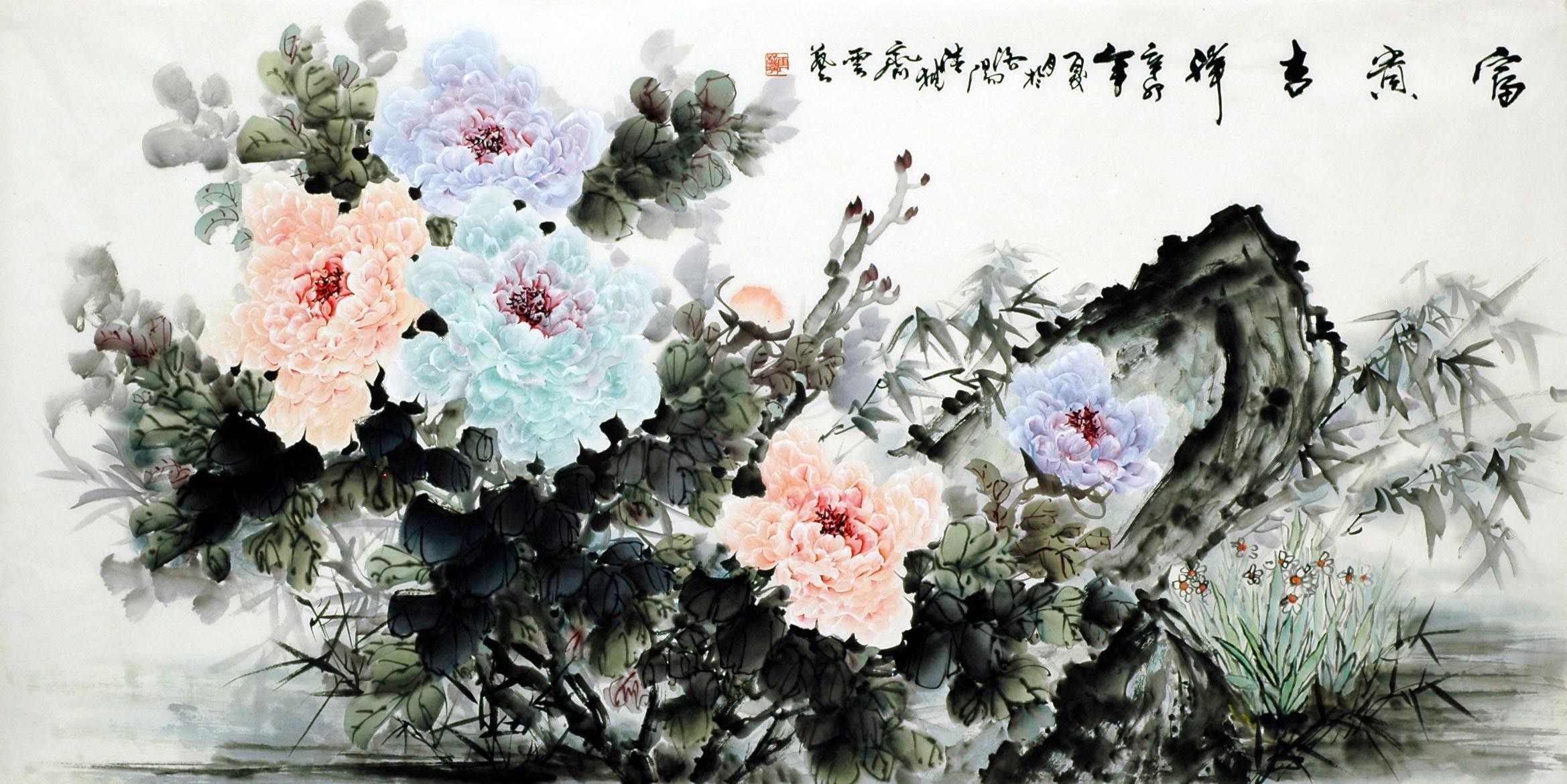 Chinese Peony Painting - CNAG007082