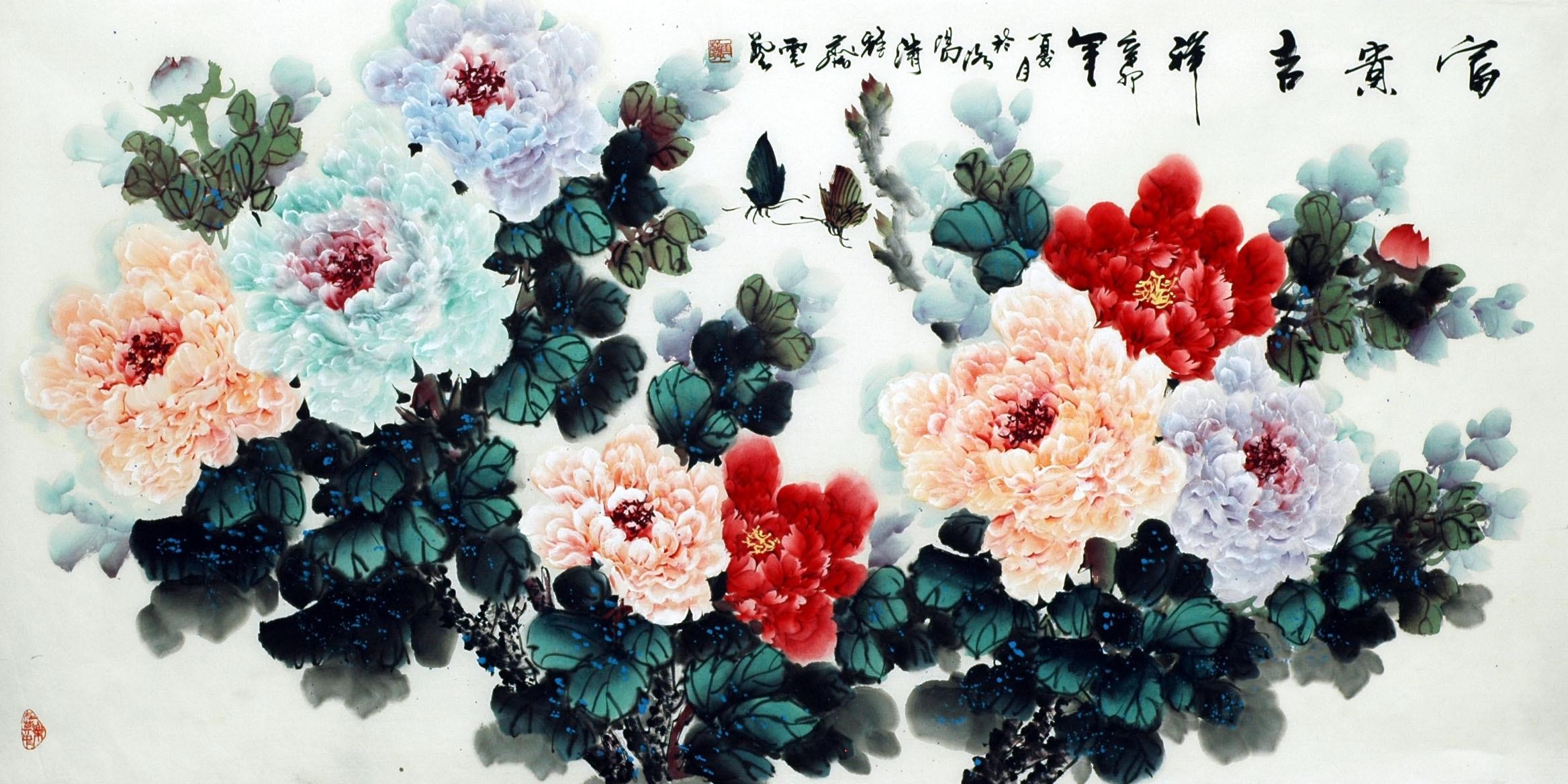 Chinese Peony Painting - CNAG007085