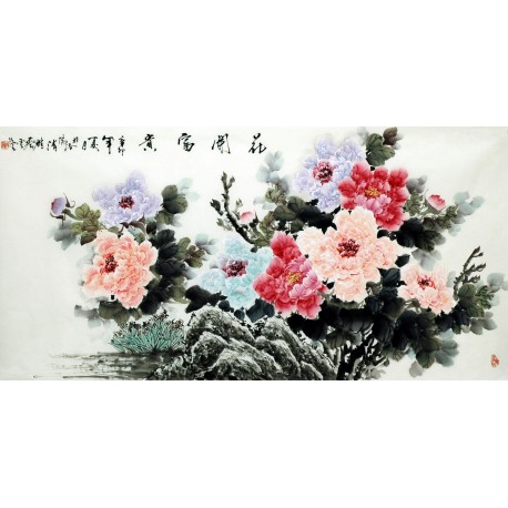 Chinese Peony Painting - CNAG007086