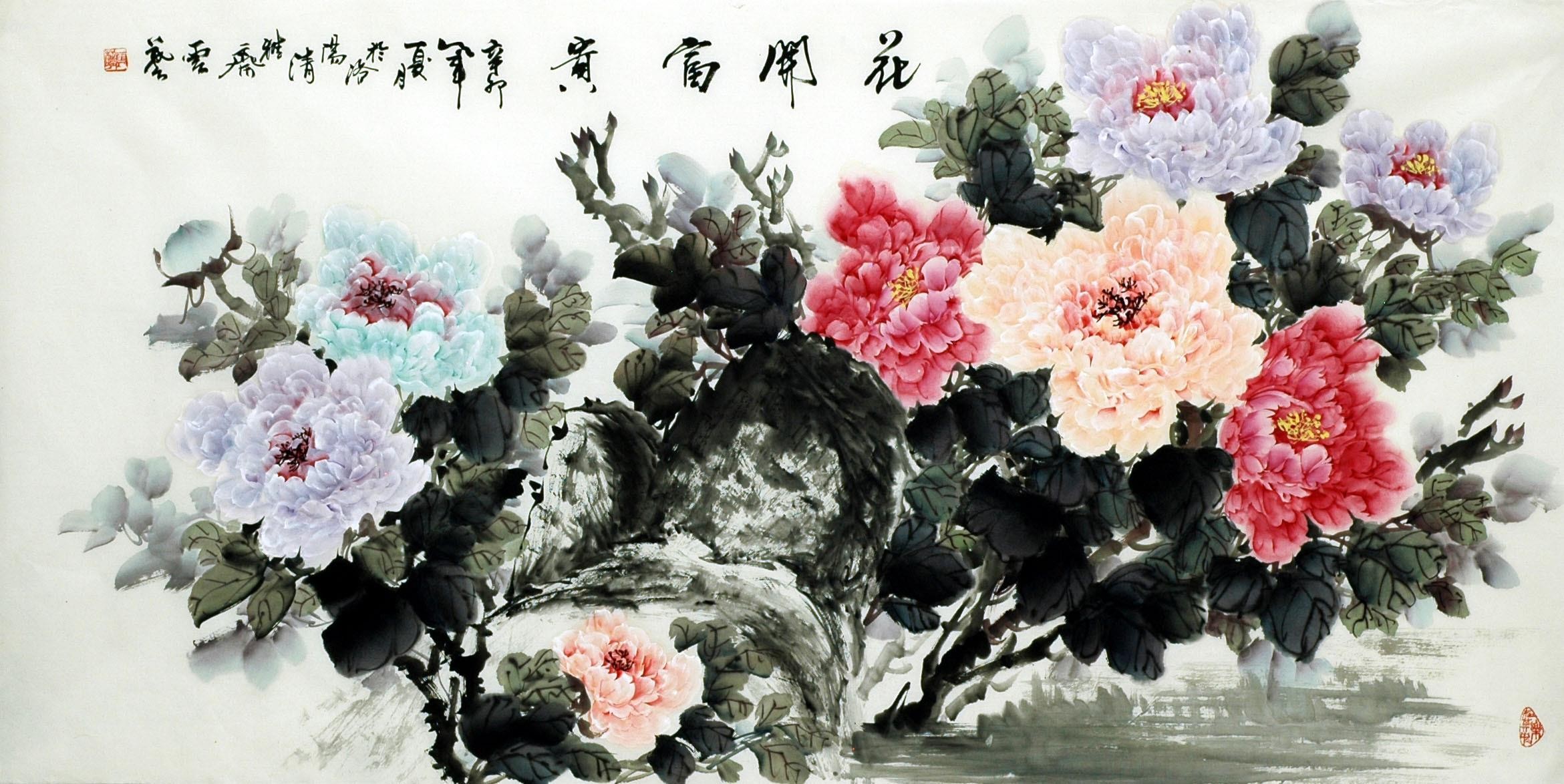 Chinese Peony Painting - CNAG007090