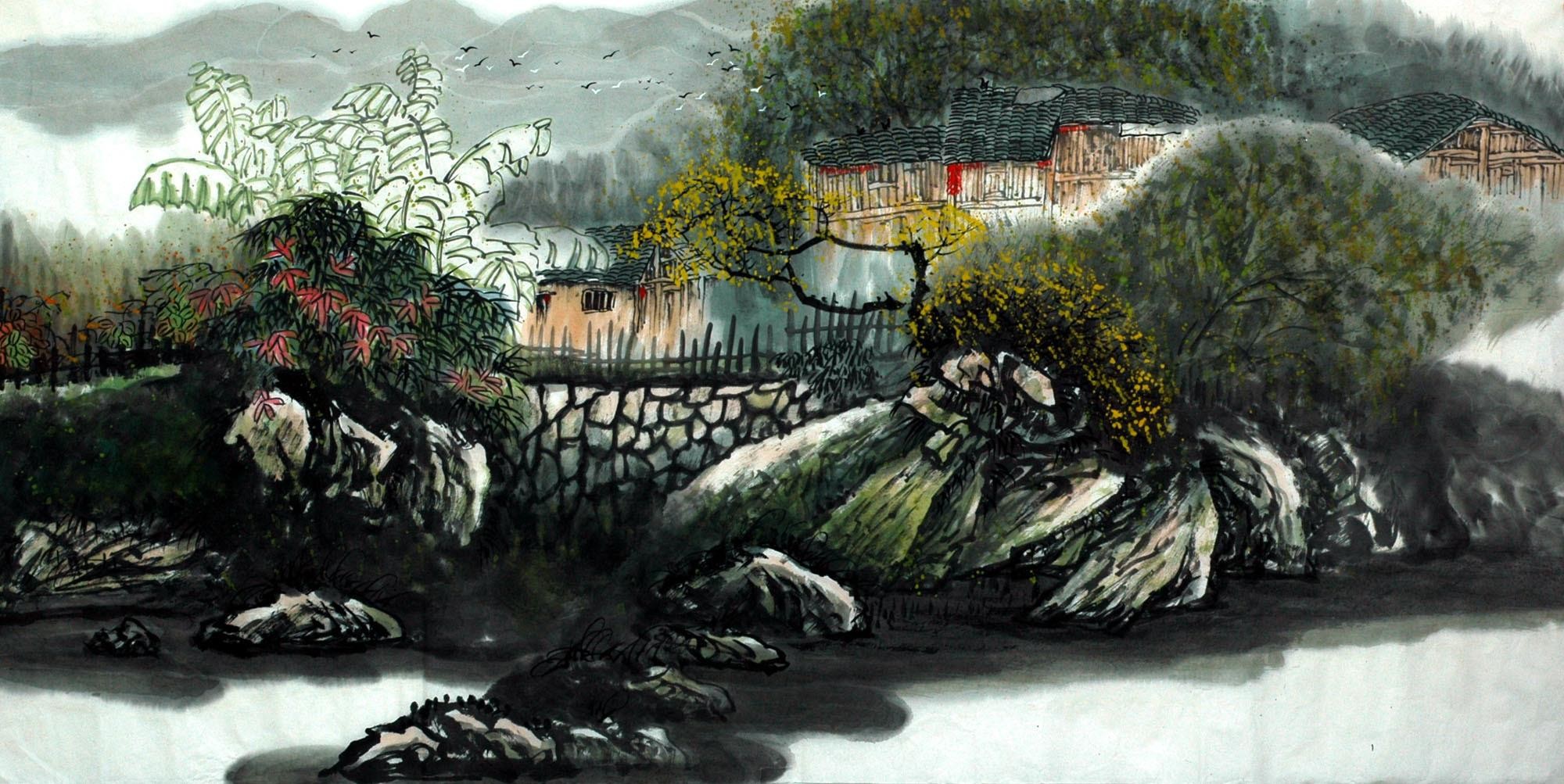 Chinese Landscape Painting - CNAG007092
