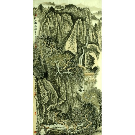 Chinese Landscape Painting - CNAG007093