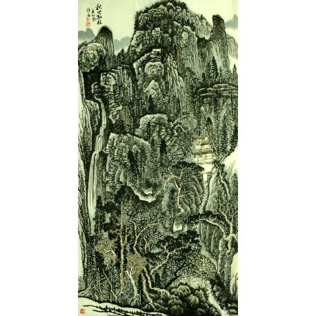 Chinese Landscape Painting - CNAG007094