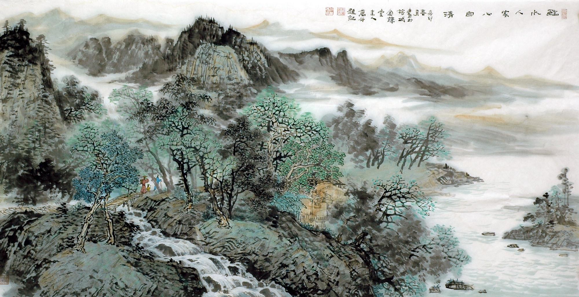 Chinese Landscape Painting - CNAG007107