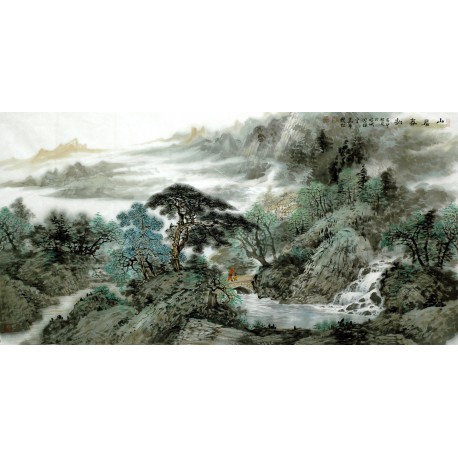 Chinese Landscape Painting - CNAG007108