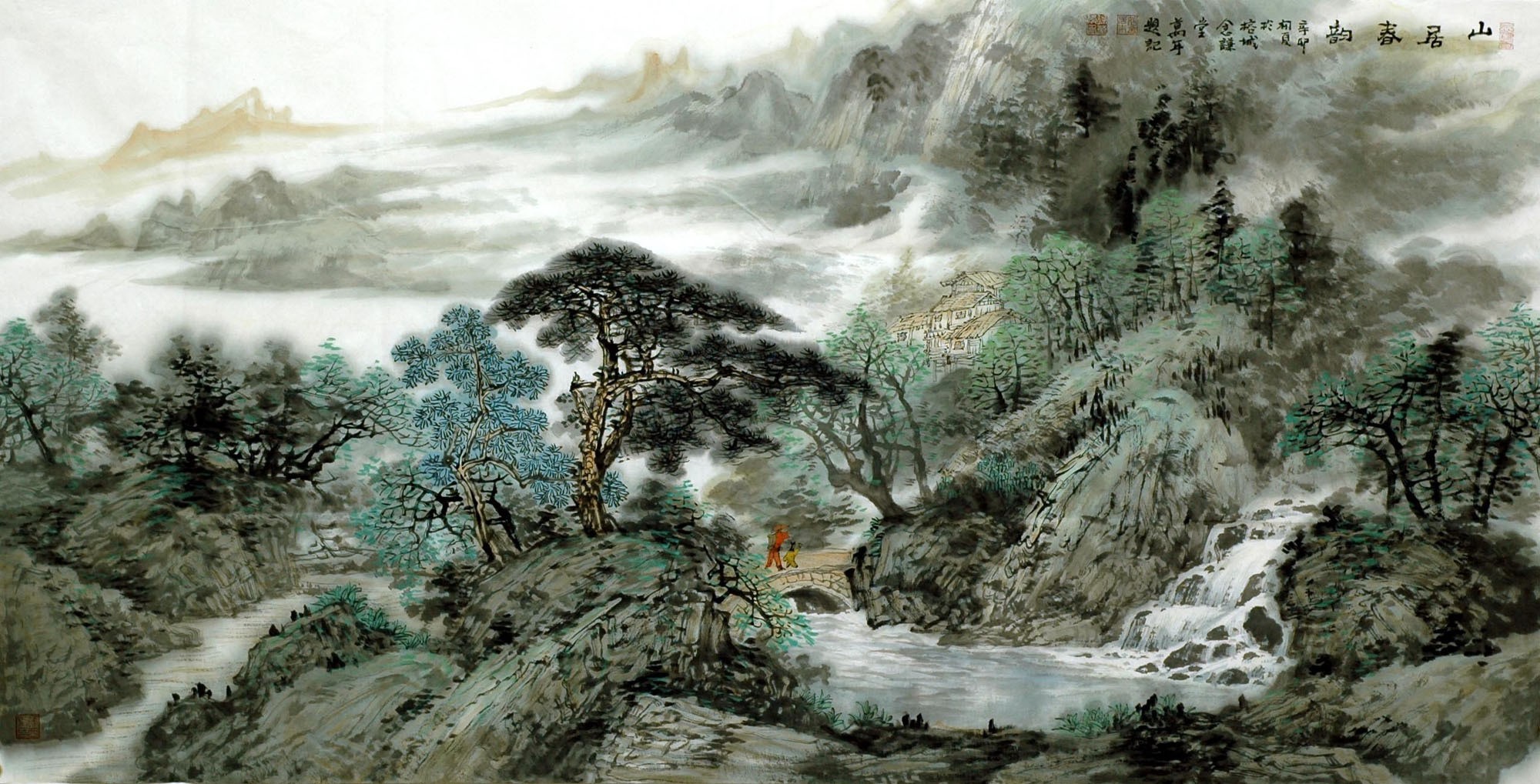 Chinese Landscape Painting - CNAG007108