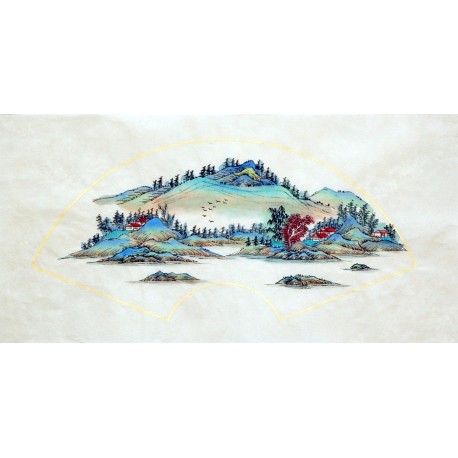 Chinese Landscape Painting - CNAG007122