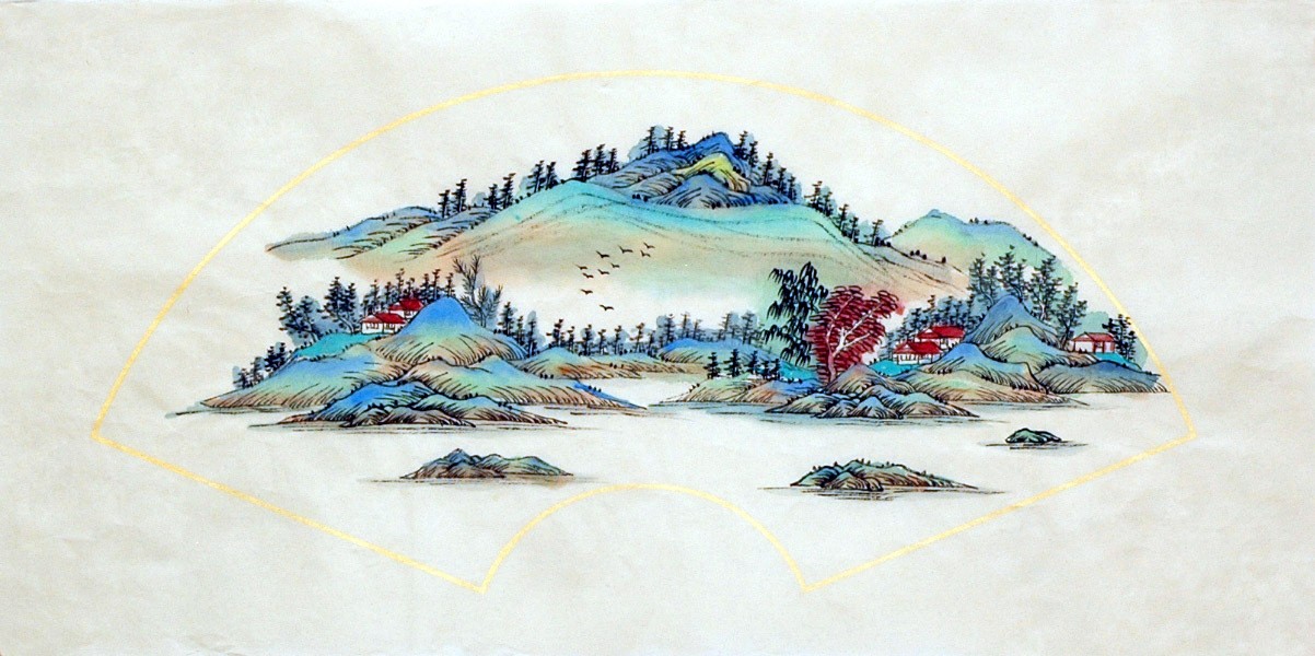 Chinese Landscape Painting - CNAG007122