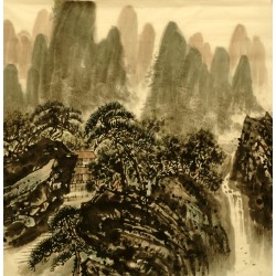 Chinese Landscape Painting - CNAG007137