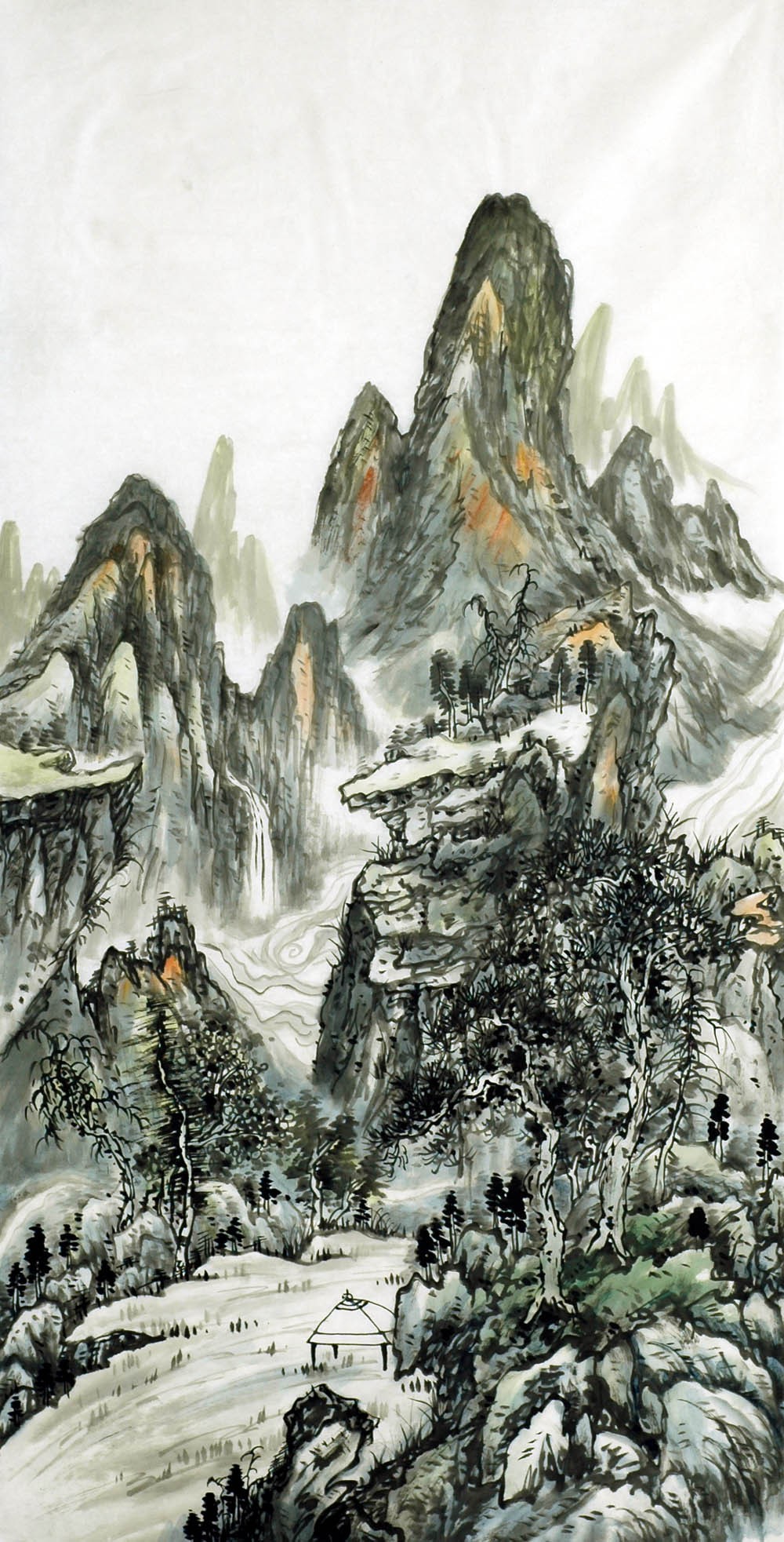 Chinese Landscape Painting - CNAG007138
