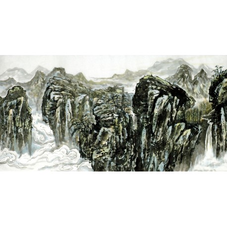 Chinese Landscape Painting - CNAG007139