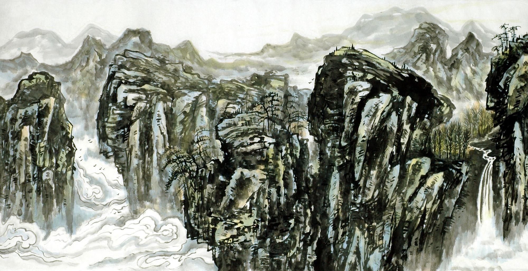Chinese Landscape Painting - CNAG007139
