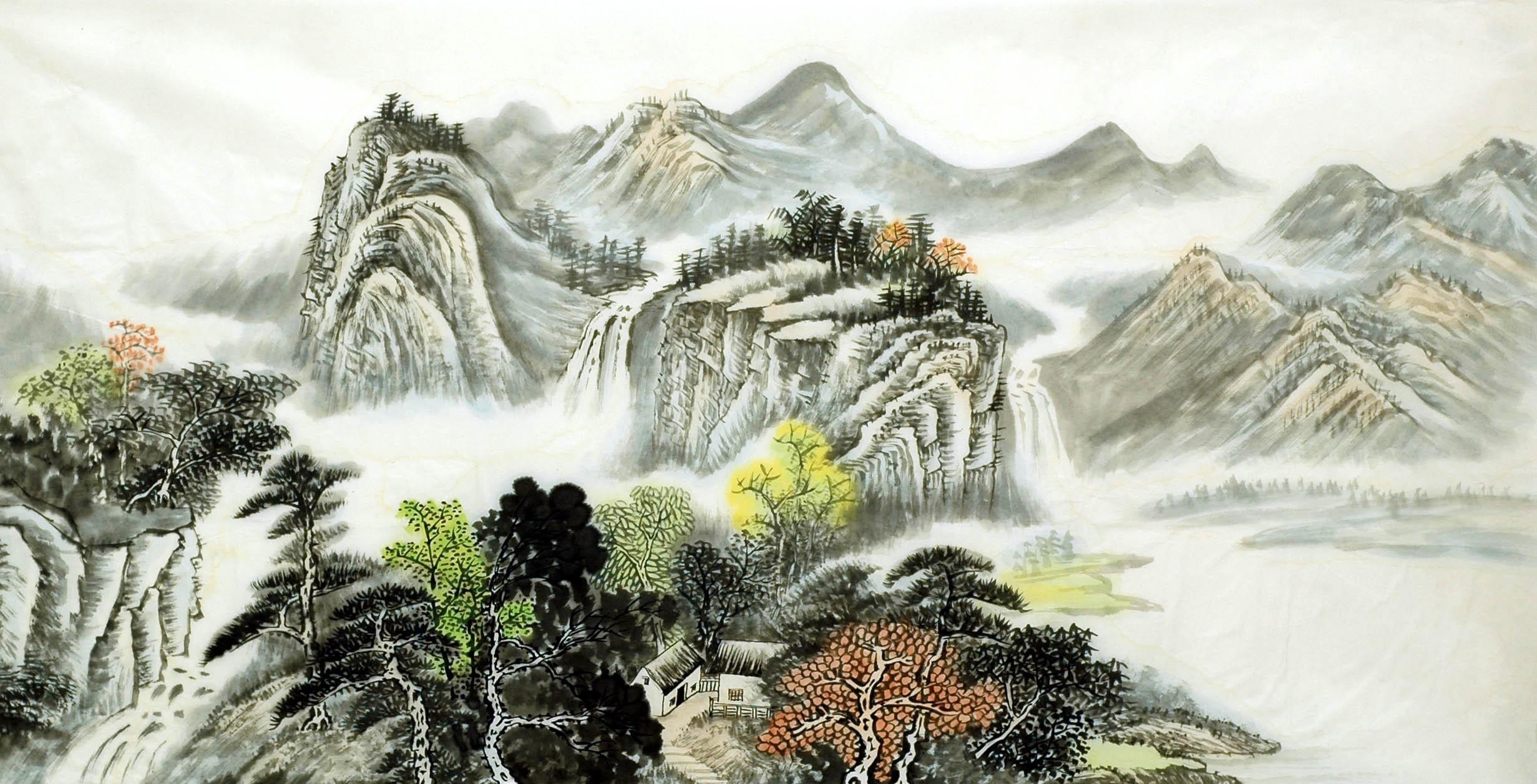 Chinese Landscape Painting - CNAG007140