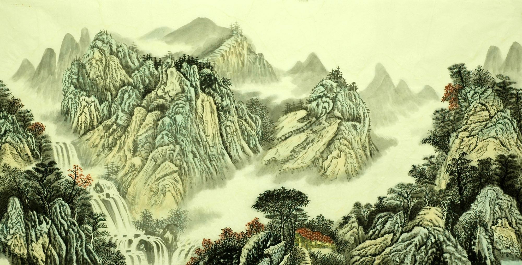 Chinese Landscape Painting - CNAG007141
