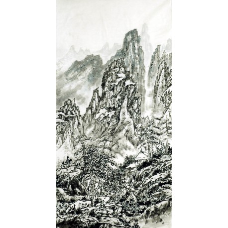 Chinese Landscape Painting - CNAG007142