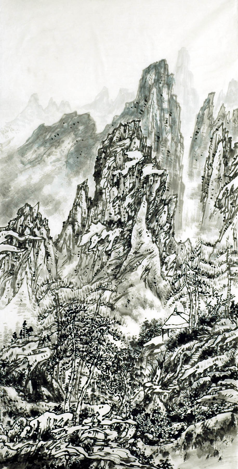 Chinese Landscape Painting - CNAG007142