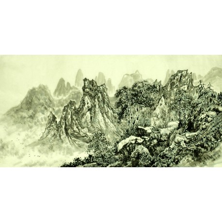 Chinese Landscape Painting - CNAG007143