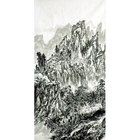 Chinese Landscape Painting - CNAG007144