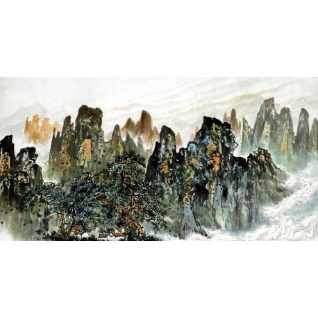 Chinese Landscape Painting - CNAG007146