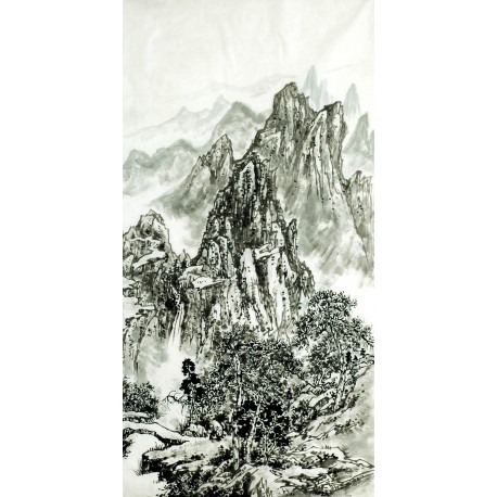 Chinese Landscape Painting - CNAG007147