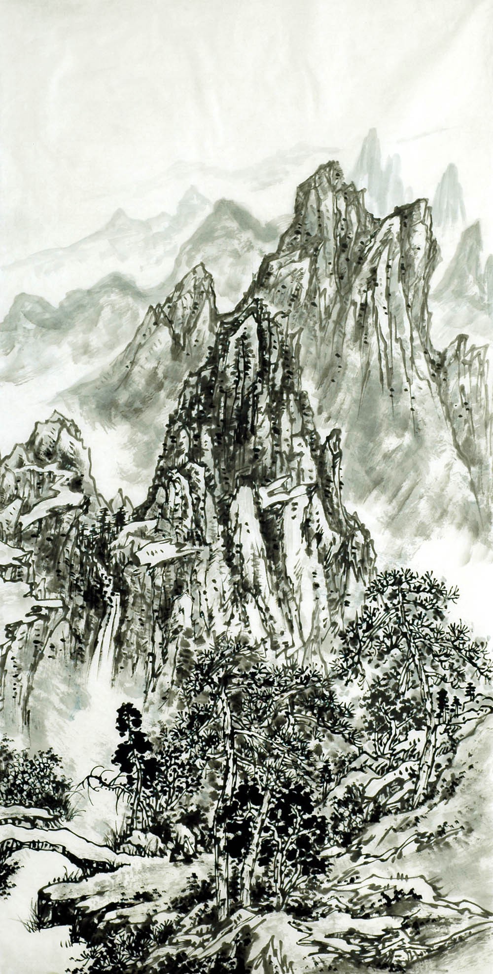 Chinese Landscape Painting - CNAG007147